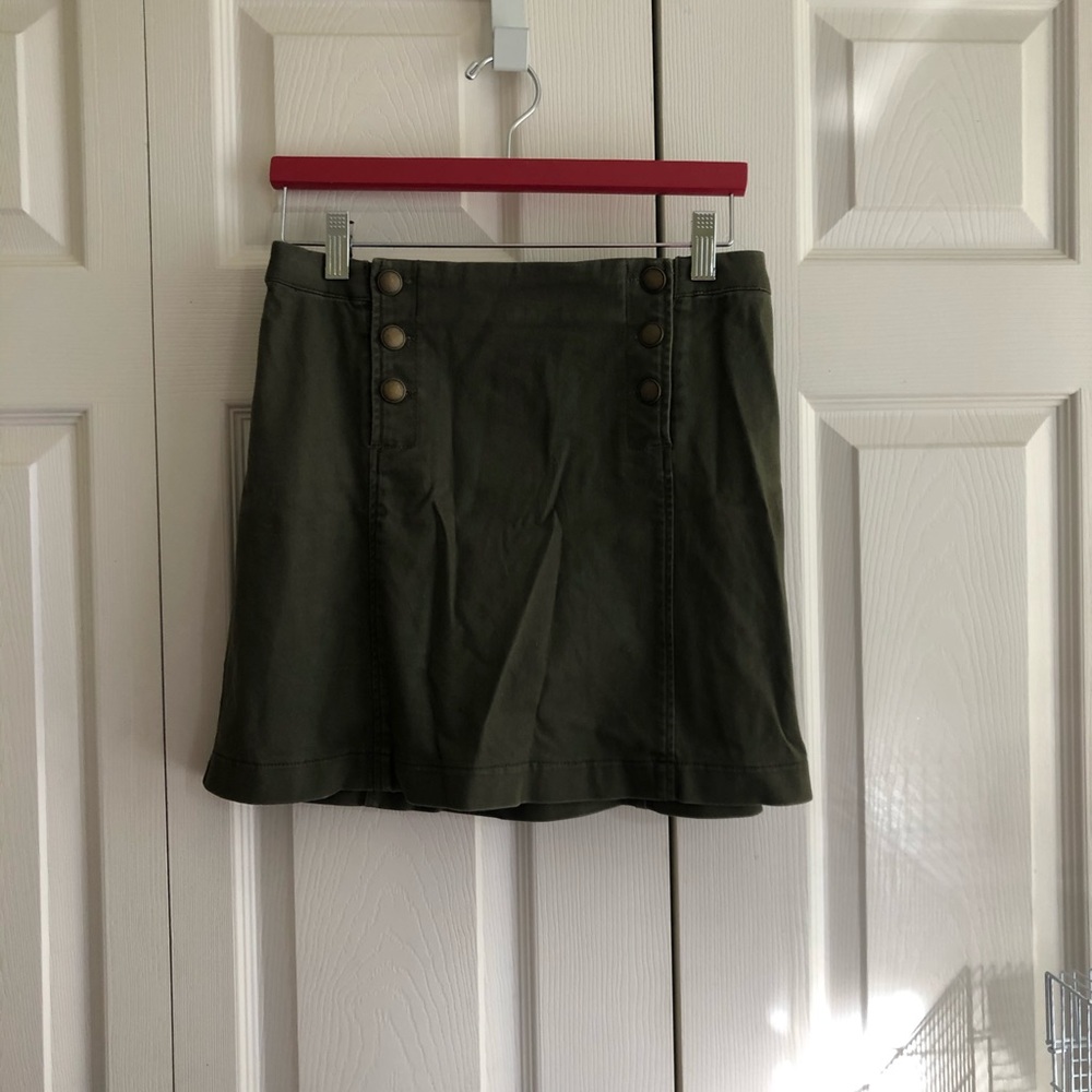Abercrombie & Fitch Army Suede Mini Skirt Size 2